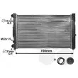 Radiateur, refroidissement du moteur VAN WEZEL 03002123 - Visuel 1