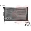 Radiateur, refroidissement du moteur VAN WEZEL 03002124 - Visuel 1