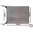 Radiateur, refroidissement du moteur VAN WEZEL 03002220 - Visuel 1
