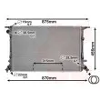 Radiateur, refroidissement du moteur VAN WEZEL 03002290 - Visuel 1