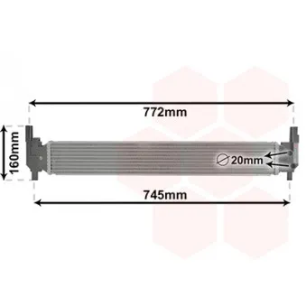 Radiateur, refroidissement du moteur VAN WEZEL 03002346