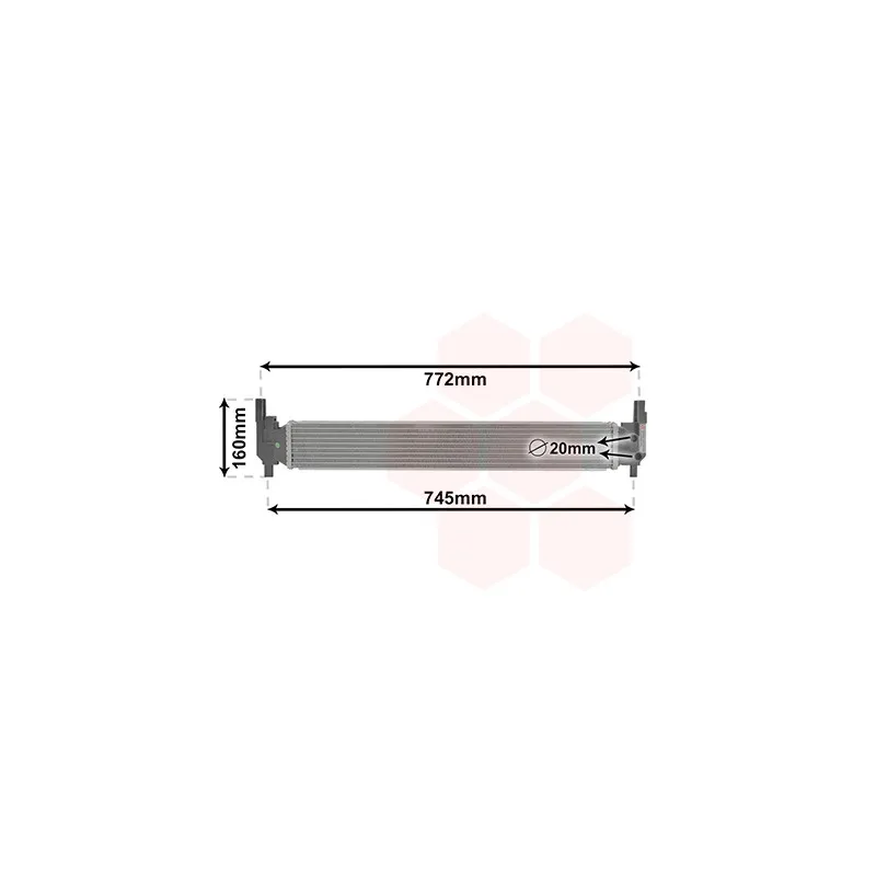 Radiateur, refroidissement du moteur VAN WEZEL 03002346