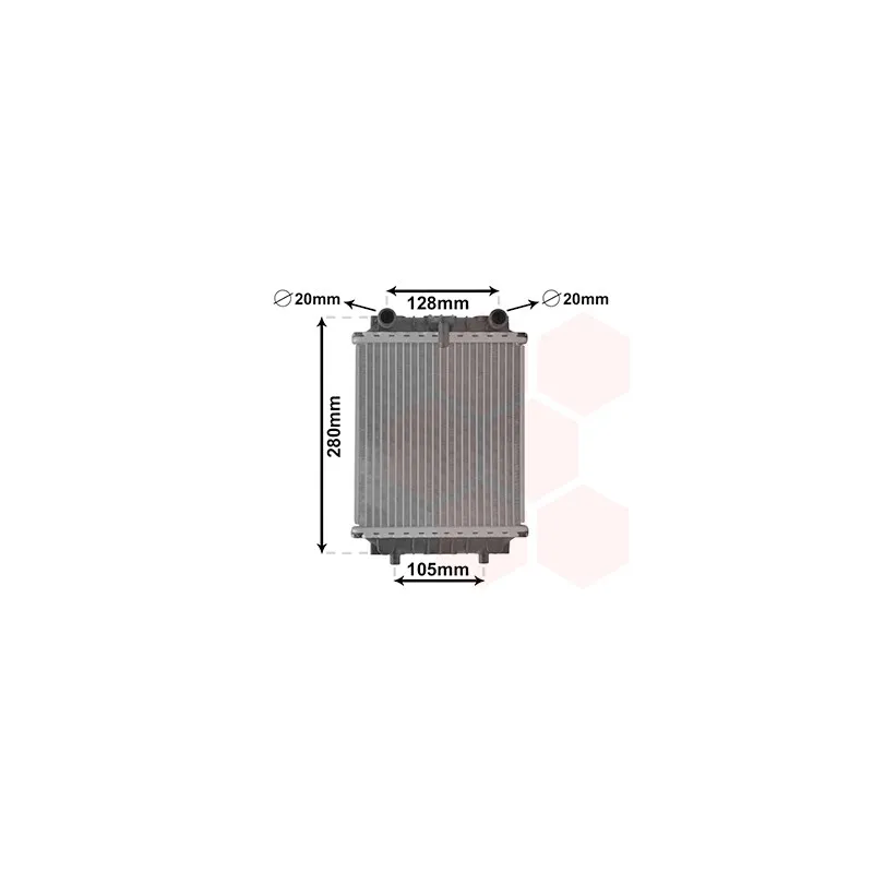 Radiateur, refroidissement du moteur VAN WEZEL 03002415