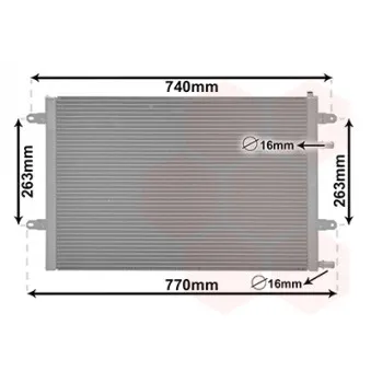 Radiateur, refroidissement du moteur VAN WEZEL 03002417