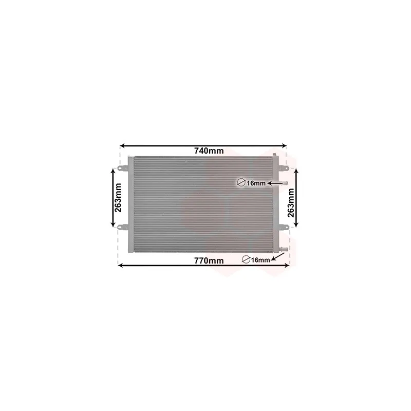 Radiateur, refroidissement du moteur VAN WEZEL 03002417
