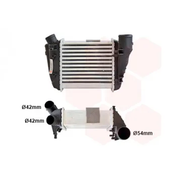 Intercooler, échangeur VAN WEZEL 03004188