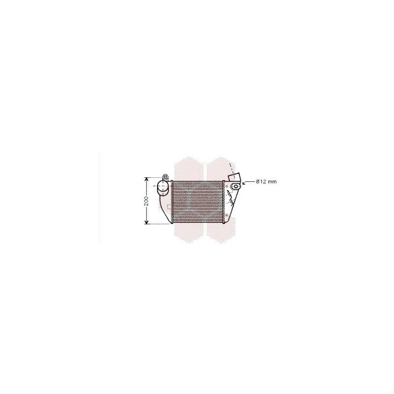 Intercooler, échangeur VAN WEZEL 03004224