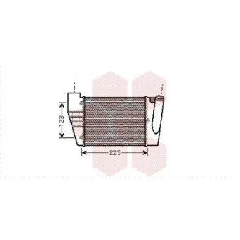 Intercooler, échangeur VAN WEZEL 03004251