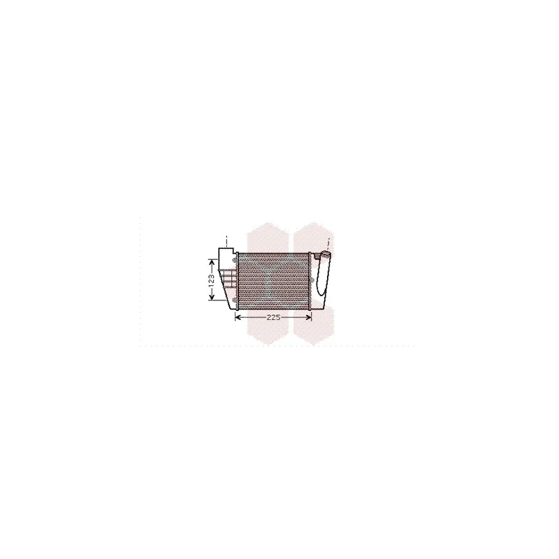 Intercooler, échangeur VAN WEZEL 03004251