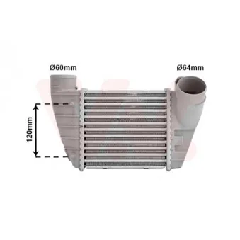 Intercooler, échangeur VAN WEZEL 03004283