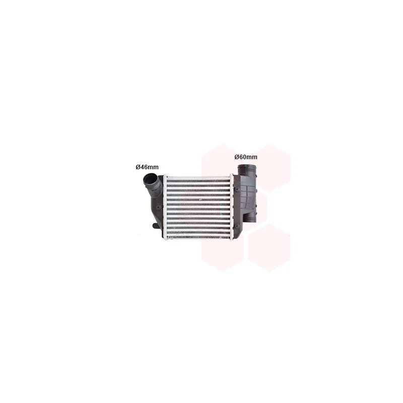 Intercooler, échangeur VAN WEZEL 03004302