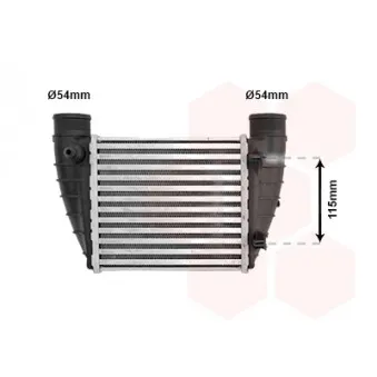 Intercooler, échangeur VAN WEZEL 03004345