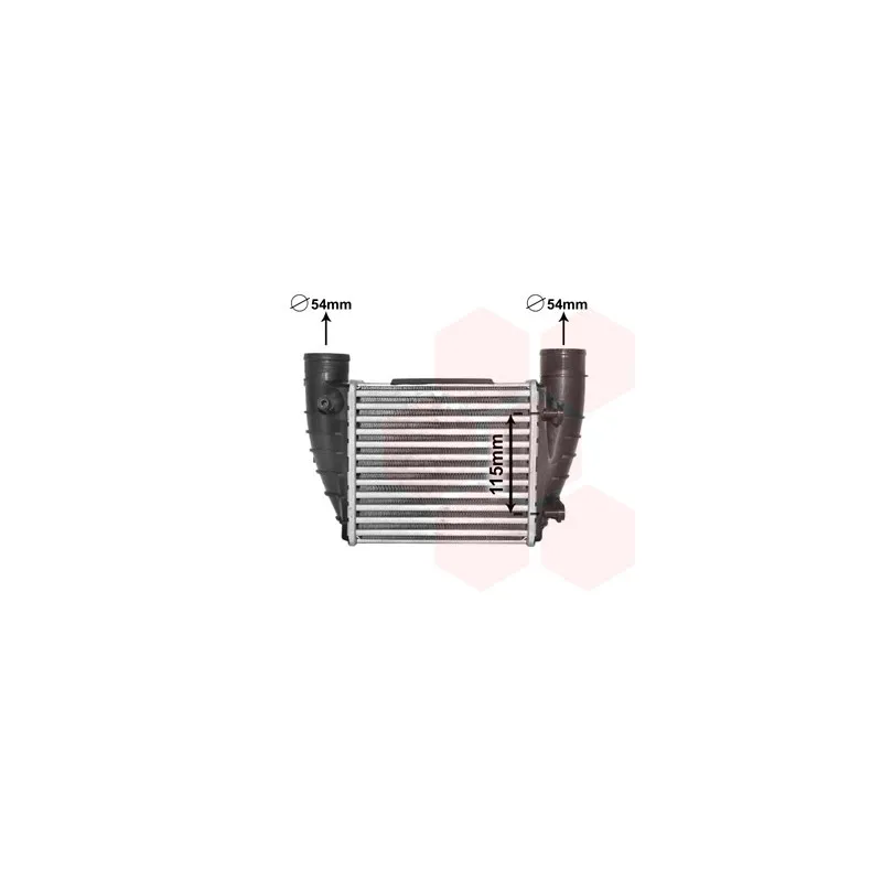 Intercooler, échangeur VAN WEZEL 03004364