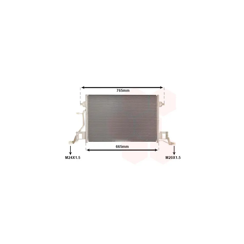 Condenseur, climatisation VAN WEZEL 03005264