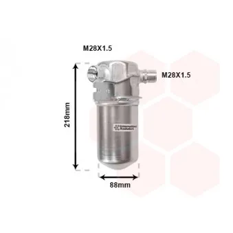 Filtre déshydratant, climatisation VAN WEZEL 0300D012