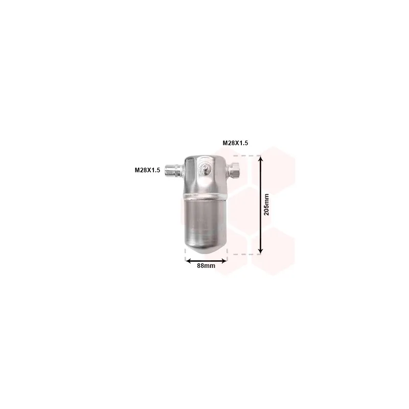 Filtre déshydratant, climatisation VAN WEZEL 0300D032
