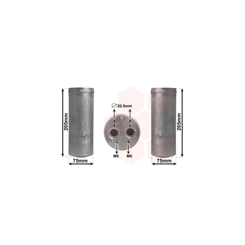 Filtre déshydratant, climatisation VAN WEZEL 0300D210