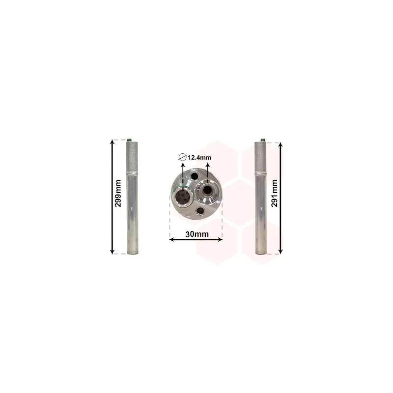 Filtre déshydratant, climatisation VAN WEZEL 0300D298