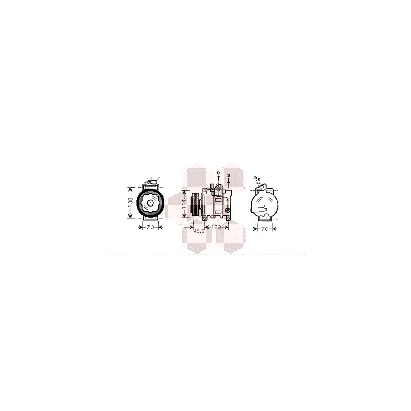 Compresseur, climatisation VAN WEZEL 0300K276