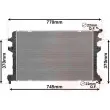 Radiateur, refroidissement du moteur VAN WEZEL 03012705 - Visuel 1