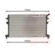 Radiateur, refroidissement du moteur VAN WEZEL 03012707 - Visuel 2