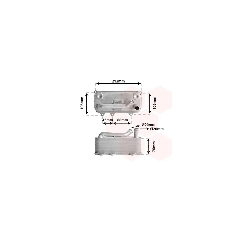 Radiateur d'huile VAN WEZEL 03013706