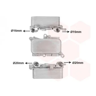 Radiateur d'huile de boîte automatique VAN WEZEL 03013719