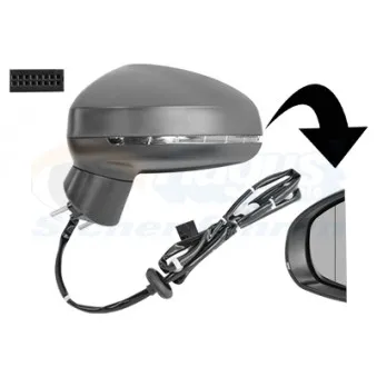 Rétroviseur extérieur VAN WEZEL 0304805