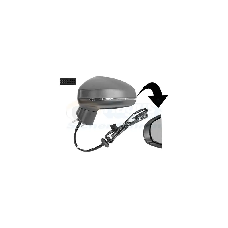 Rétroviseur extérieur VAN WEZEL 0304805