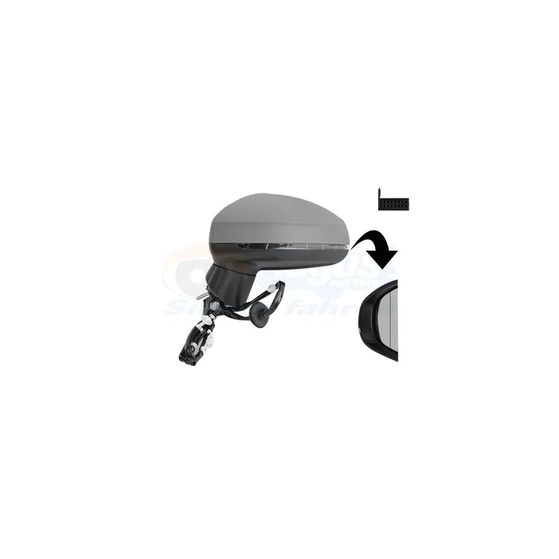 Rétroviseur extérieur VAN WEZEL 0304807