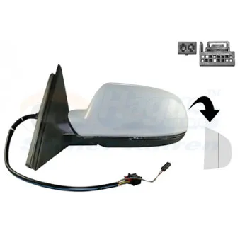 Rétroviseur extérieur VAN WEZEL 0307807