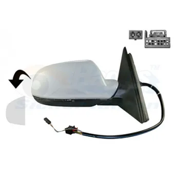 Rétroviseur extérieur VAN WEZEL 0307808
