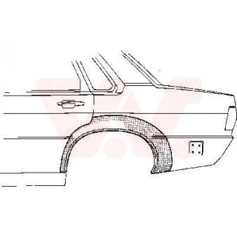 Panneau latéral arrière gauche VAN WEZEL