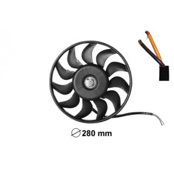 Ventilateur, refroidissement du moteur VAN WEZEL 0318746