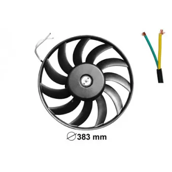 Ventilateur, refroidissement du moteur VAN WEZEL 0318747