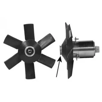 Ventilateur, refroidissement du moteur VAN WEZEL 0322746