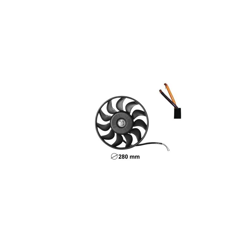 Ventilateur, refroidissement du moteur VAN WEZEL 0325745