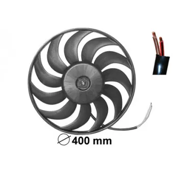 Ventilateur, refroidissement du moteur VAN WEZEL 0325747