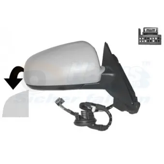 Rétroviseur extérieur VAN WEZEL 0333808