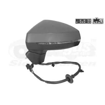 Rétroviseur extérieur VAN WEZEL 0335807