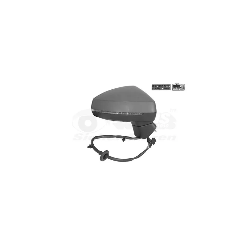 Rétroviseur extérieur VAN WEZEL 0335828
