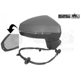 Rétroviseur extérieur VAN WEZEL 0337828