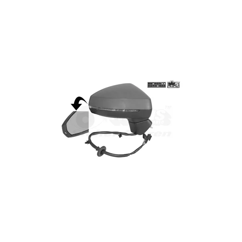 Rétroviseur extérieur VAN WEZEL 0337828