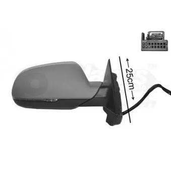 Rétroviseur extérieur VAN WEZEL 0338806