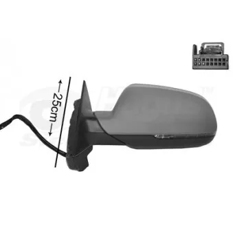 Rétroviseur extérieur VAN WEZEL 0338815