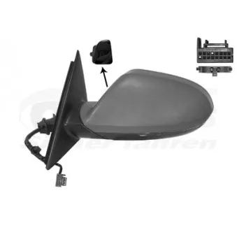 Rétroviseur extérieur VAN WEZEL 0342827