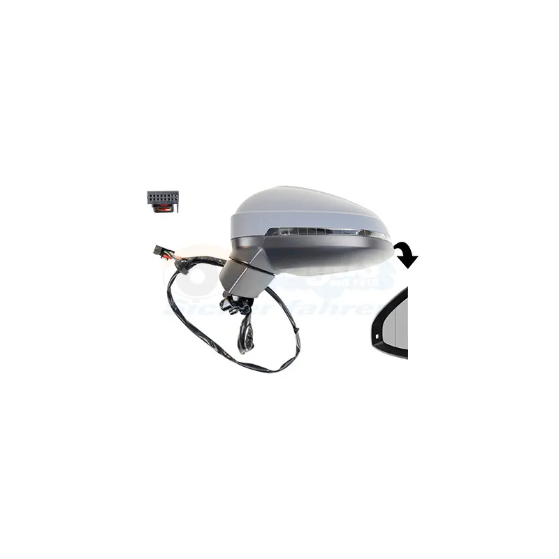 Rétroviseur extérieur VAN WEZEL 0346805