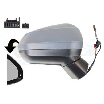 Rétroviseur extérieur VAN WEZEL 0372808