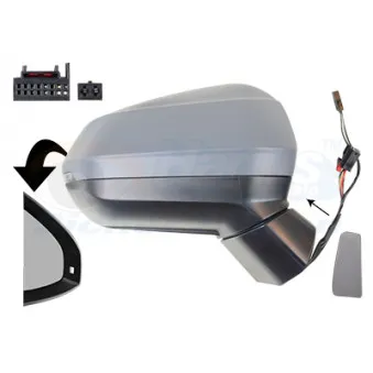 Rétroviseur extérieur VAN WEZEL 0372816