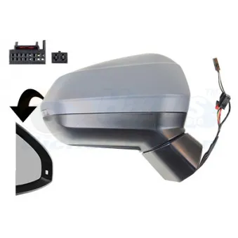 Rétroviseur extérieur VAN WEZEL 0372818